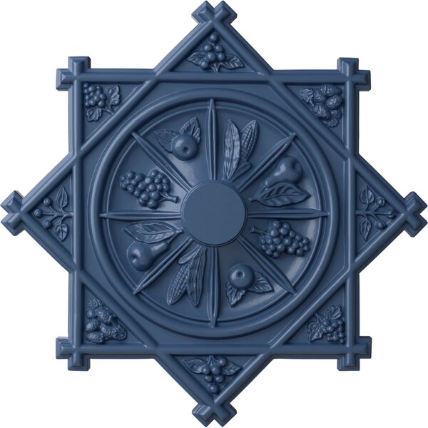 Ekena Millwork Antilles Ceiling Medallion (Fits Canopies up to 6"), Hand-Painted Americana, 38 1/4"OD x 1 1/2"P CM38ANAMF - main